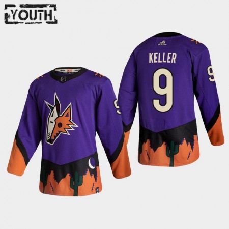 Arizona Coyotes Dresy Clayton Keller 9 2020-21 Reverse Retro Authentic - Dětské